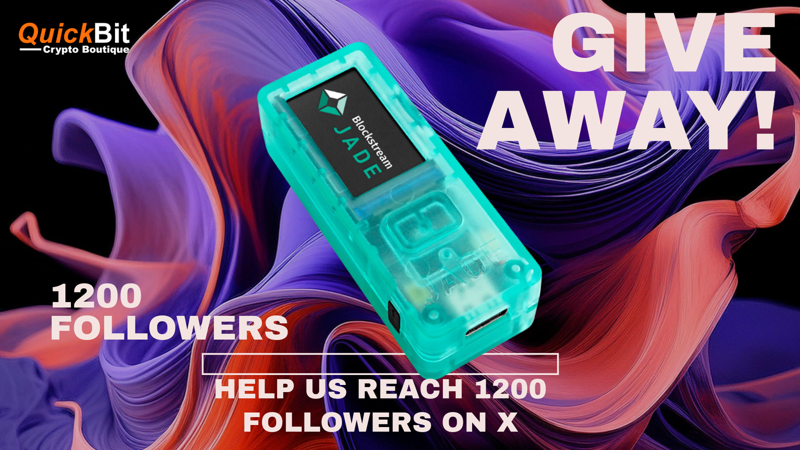 Win a Blockstream Jade in Our 1200 Follower Giveaway!